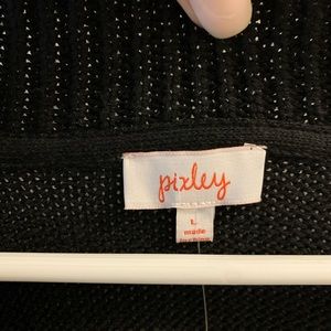 Funky black sweater.